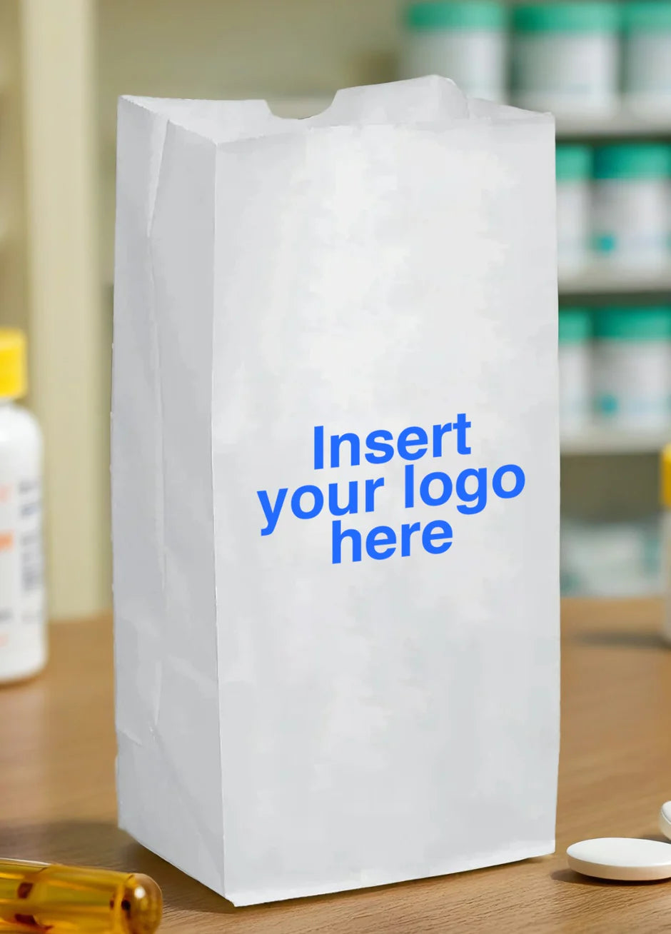 4 cases Small 5x2x10 Paper Bags (One color one side) (2000/case) Ea $64